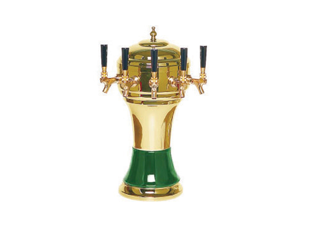 Mushroom Full Size Zeus 5 Tap Gold/Green